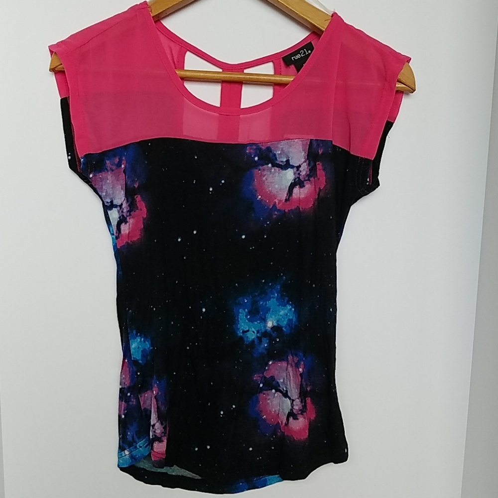 Rue 21 Galaxy Summer Shirt